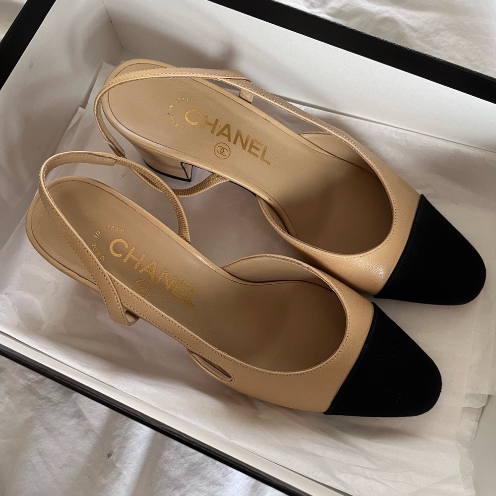 Chanel Classic Cap Toe Slings